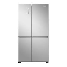 Hisense 688 L Frost Free Side by Side Inverter Technology Star Refrigerator  (STAINLESS STEEL LOOK, RS688N4SSVWI)